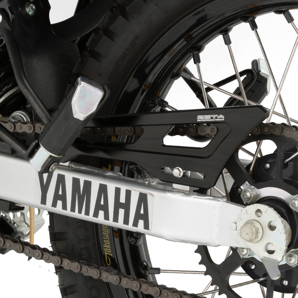 YAMAHA ヤマハ セロー250 SEROW 225 / W / WE　TRICKER トリッカー 用 ヒールガード_取付イメージ