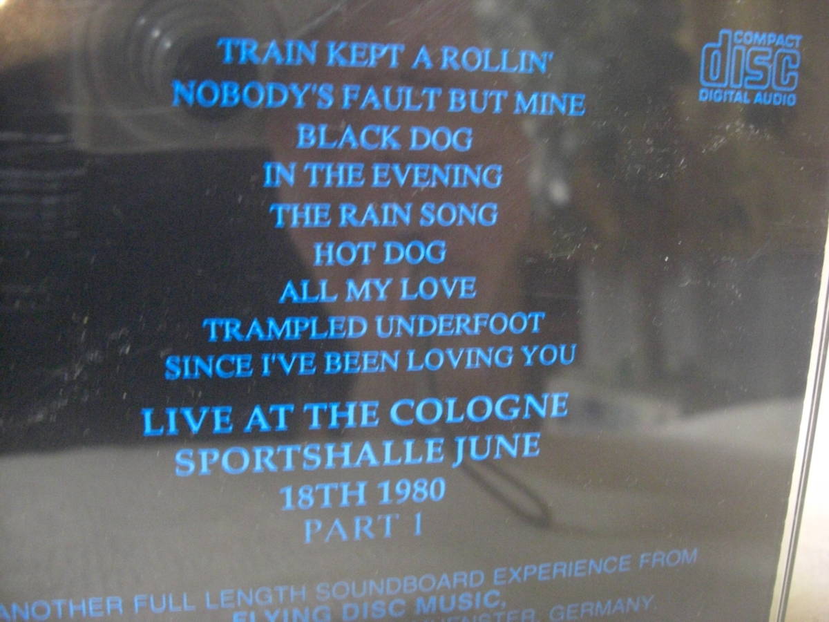 レッド・ツェッペリン LED ZEPPELIN 1980ライヴCD２セット「A CLOSE SHAVE PARAT １＆PARAT ２」LIVE AT THE COLOGNE SPORTSHALLEの画像5