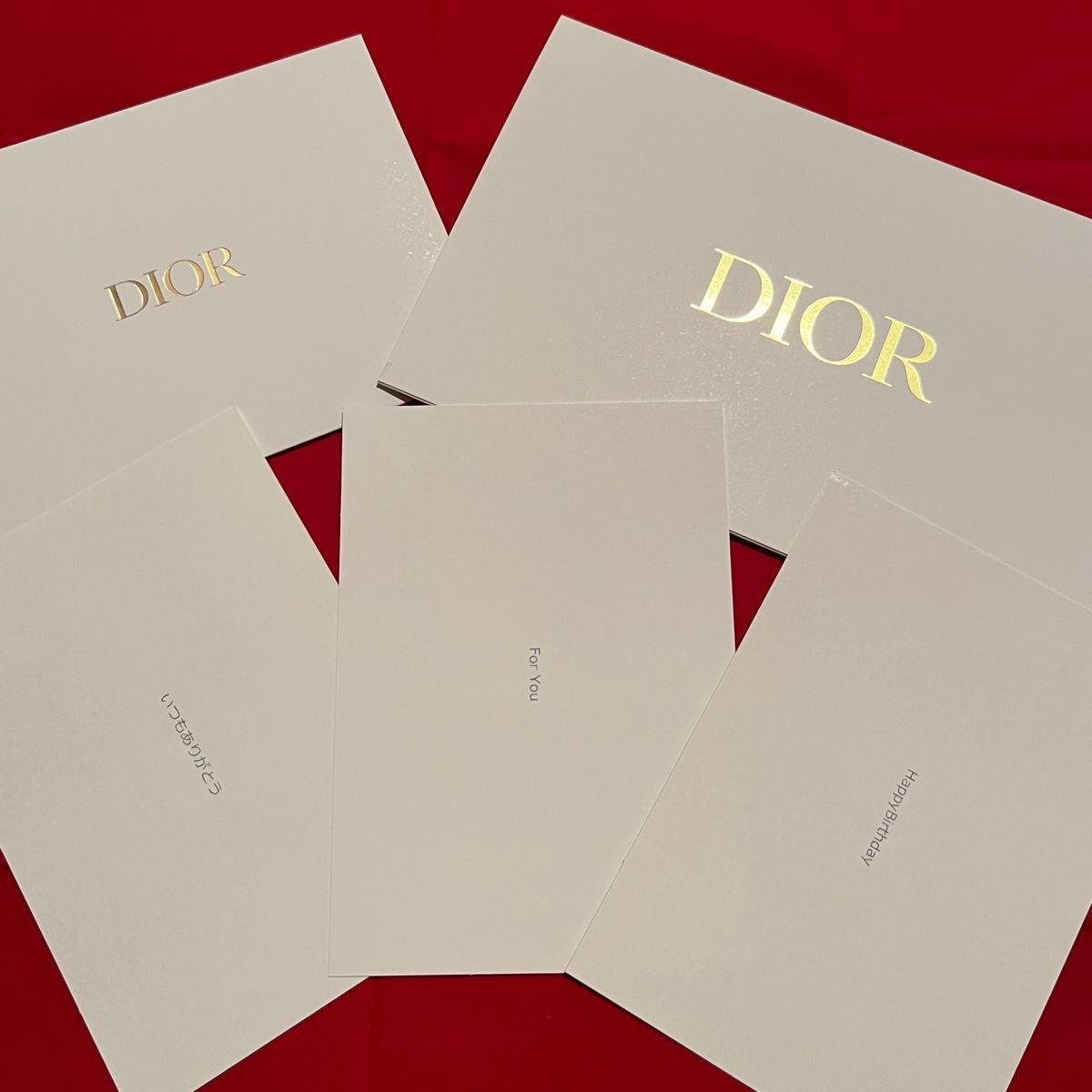 ディオール Dior バレンタイン限定 ギフトボックス プレゼントボックス ラッピングボックス BOX 箱 リボン ノベルティ