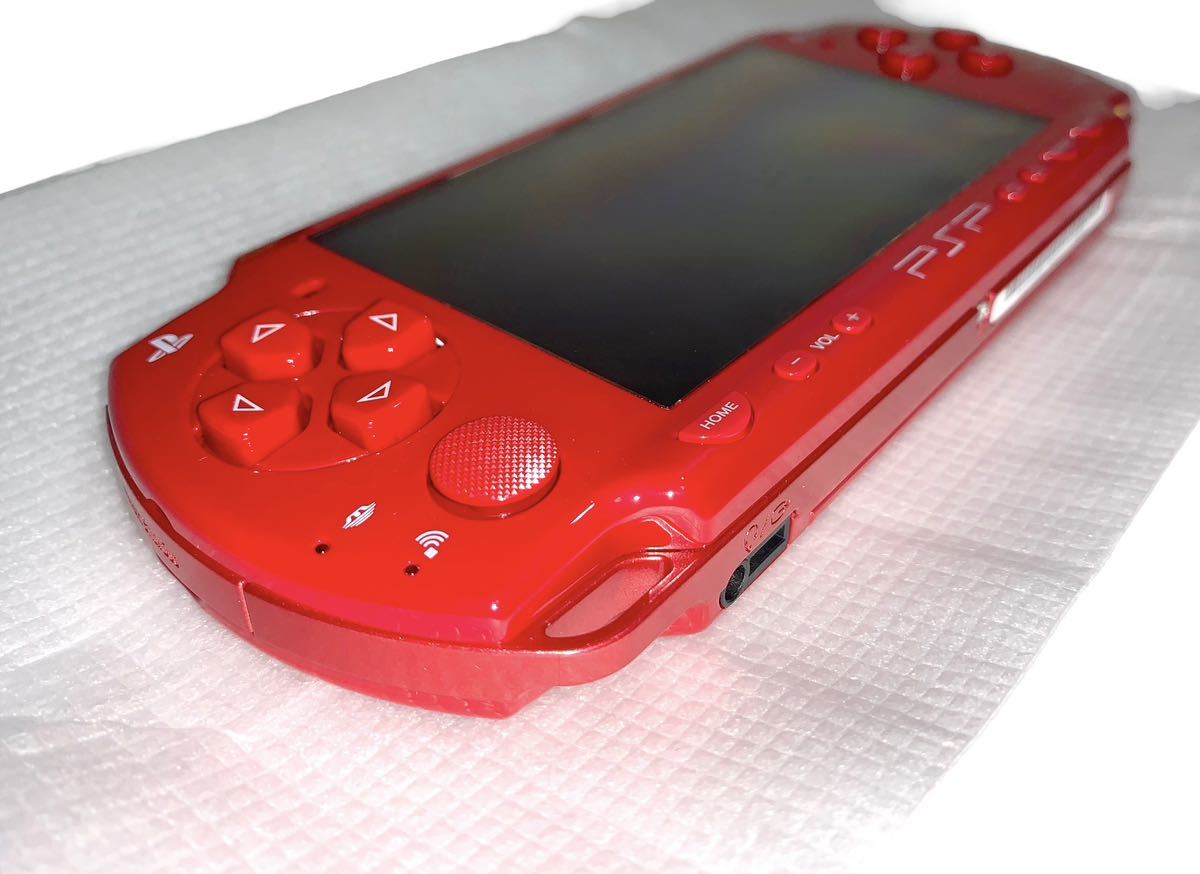 稀少品　デッドストック　未使用品　psp 本体　ディープ・レッド バリューパック_画像6