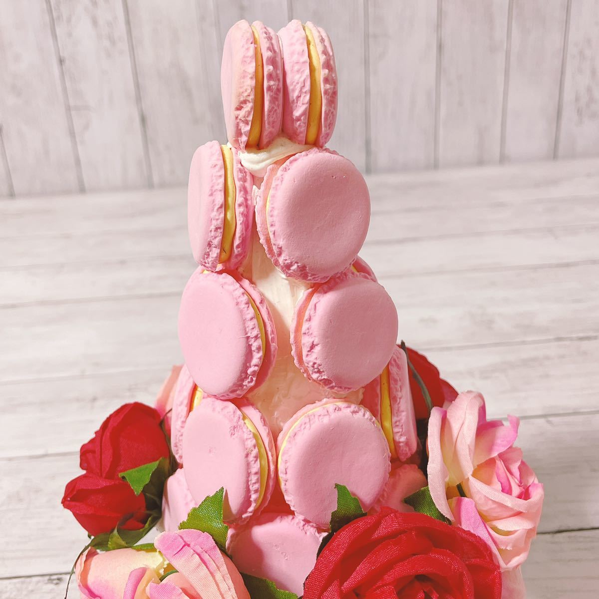 H1502 fake sweets ma Caro n tower pink hand made wedding 