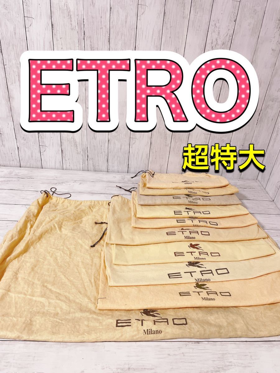 H1356 ETRO エトロ　保存袋　袋　収納　まとめ　大量　超特大　バッグ　大_画像1