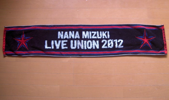 水樹奈々 LIVE UNION2012 マフラータオル(ブラック) 黒
