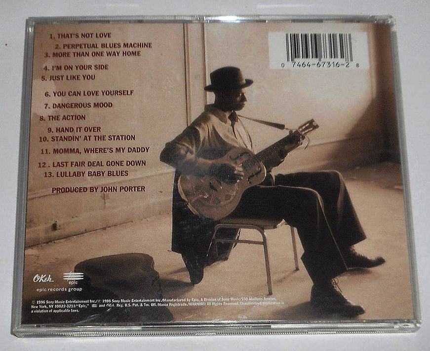 USA盤『Just Like You＊Keb' Mo'』1996年のケブ・モ ★グラミー最優秀コンテンポラリー・ブルース・アルバム賞作品★現行ブルース界重鎮_画像2