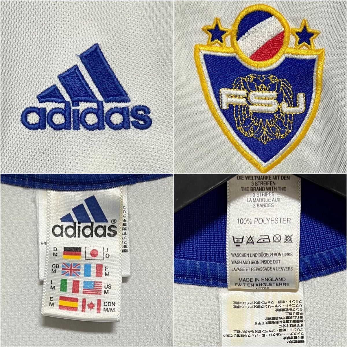 美品 】00-01 ユーゴスラビア代表 ♯10 ストイコビッチ【Lサイズ 美品 】00-01 ユーゴスラビア代表 ♯10 ストイコビッチ【Lサイズ