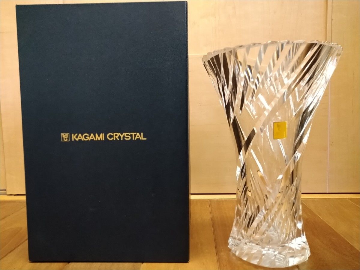 カガミクリスタル 花瓶　F306-810