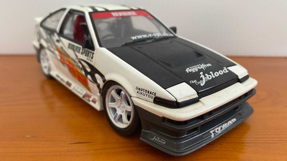 ★ 車体 1/24 SIFT AE86 トレノ ホットワークス アオシマ DISM ミニカー ルース D1 車体のみ_画像2