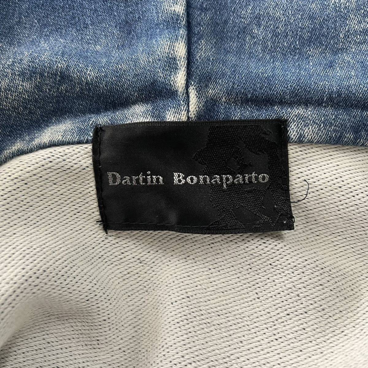 【即納】 Dartin Bonaparto バックプリントデニムパーカー ブルー_画像7