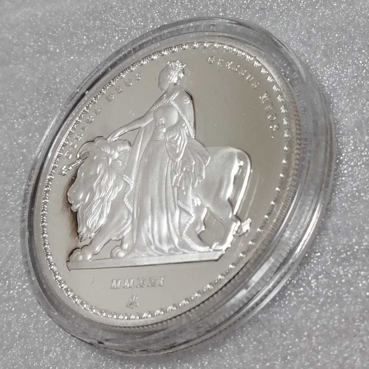 セントヘレナ 2021 ウナとライオン銀貨 プルーフ マスターピース