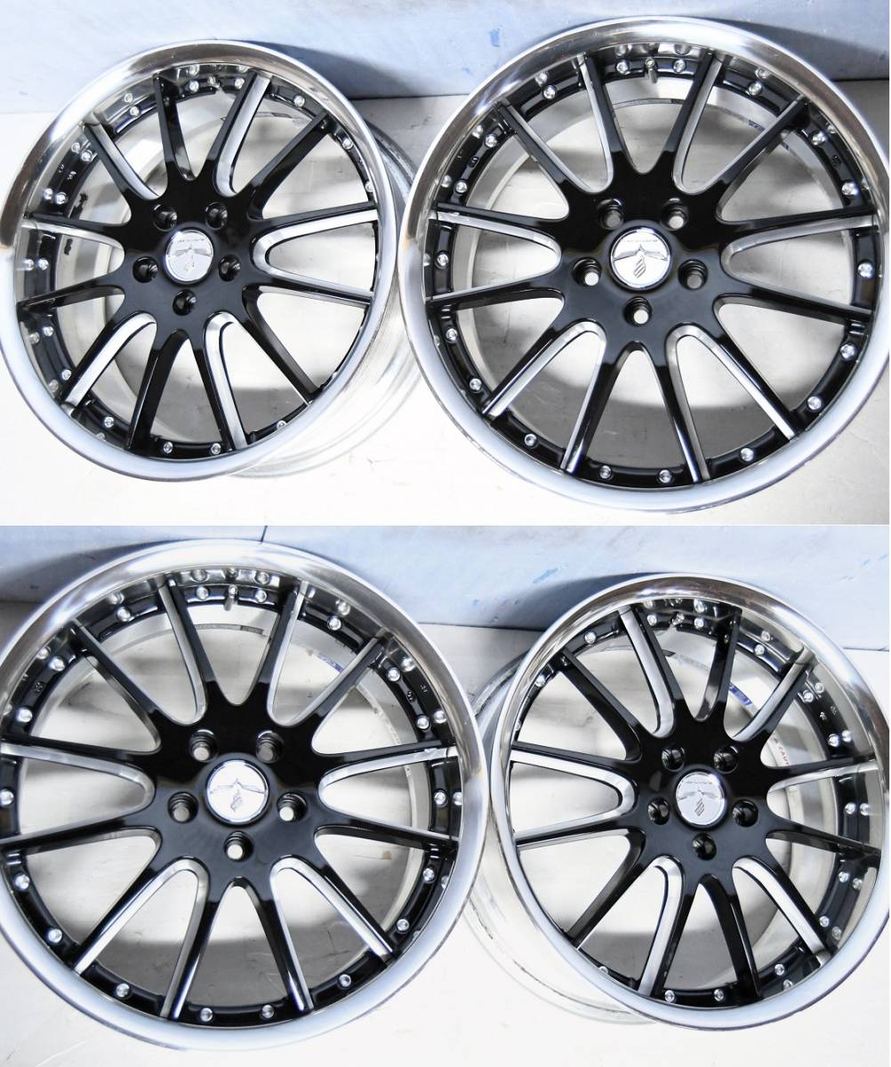 レイズ ブラックフリートV120 19インチ メッシュ スポーク114.3 5h