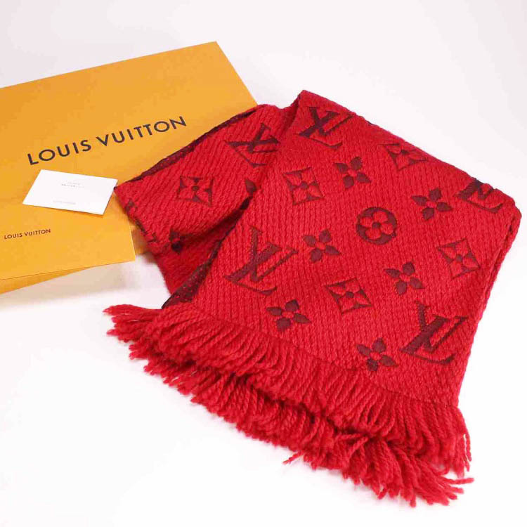 美品】LOUIS VUITTON ルイヴィトン エシャルプ・ロゴ マニア マフラー