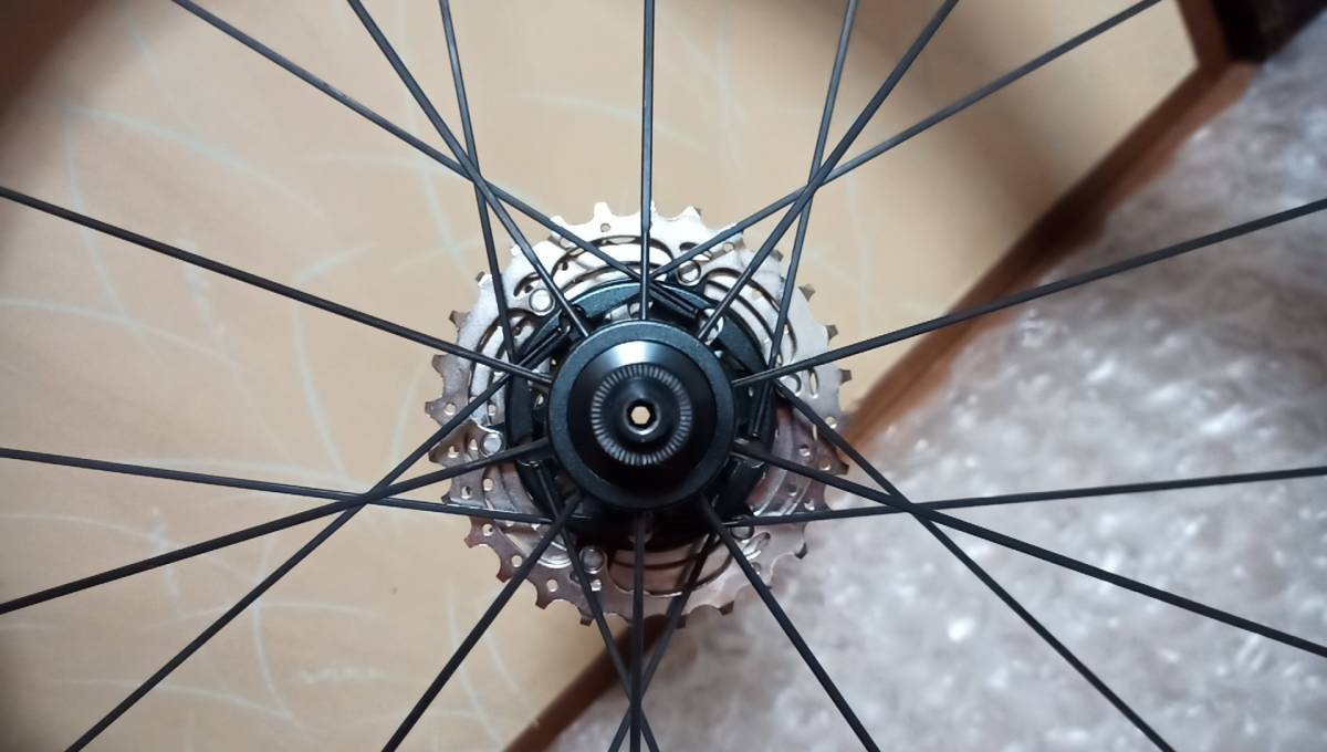 送料無料 カーボン クリンチャー ホイール 前後セット 50mm Deuter Team F5 50C ディープリム エアロ ロードバイク 中古