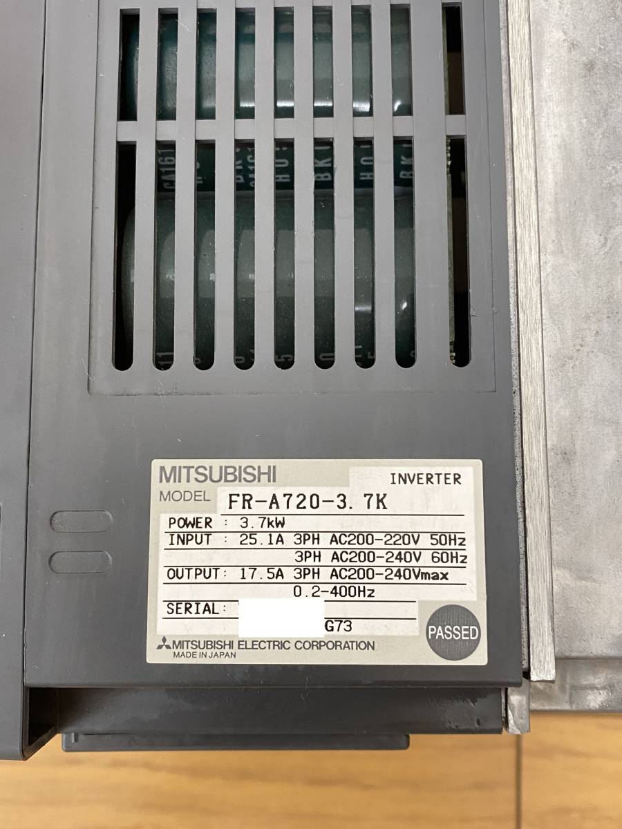 激安特価 FR-A720-3.7K 三菱 高機能・高性能 三相200V FREQROL-A700