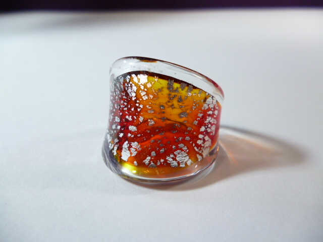 β Venetian glass Venetian glass ring β ring Venetian glass Venetian venechi Anne 