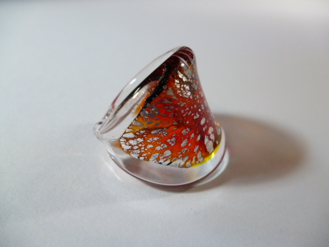 β Venetian glass Venetian glass ring β ring Venetian glass Venetian venechi Anne 