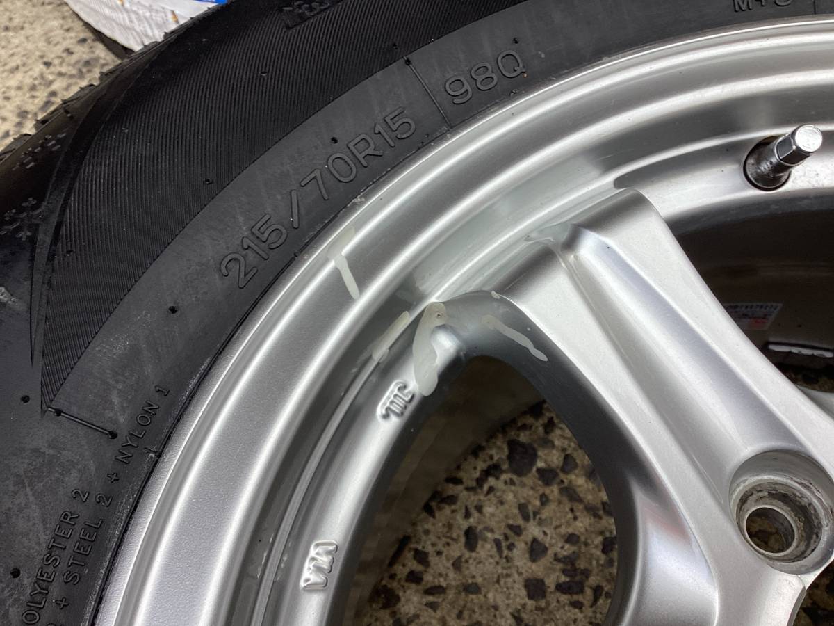 M5862 WEDS KEELER FIELD 15インチ＆215/70R15 未使用 スタッドレス 4本 ハイエース　レシアス　グランビア 100系 ワゴンに！_画像7