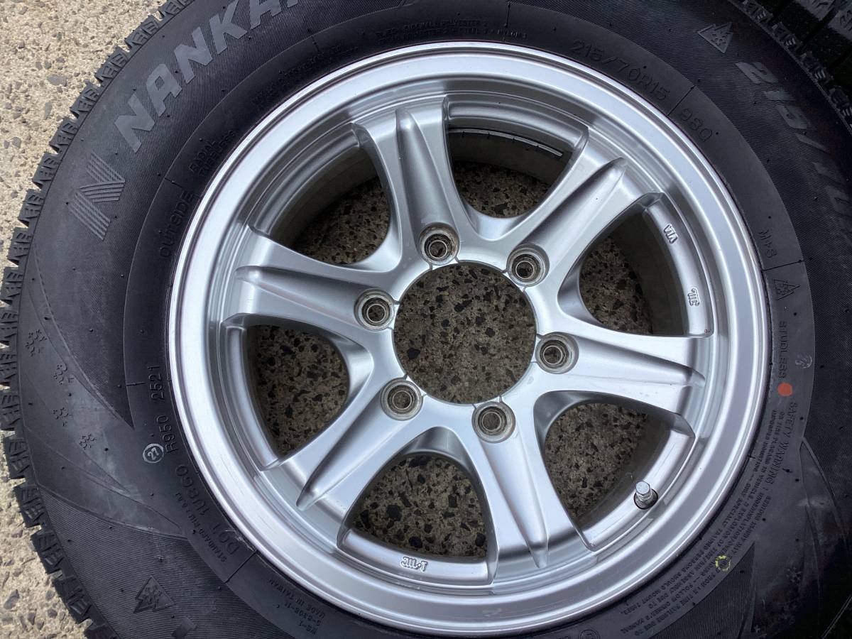 M5862 WEDS KEELER FIELD 15インチ＆215/70R15 未使用 スタッドレス 4本 ハイエース　レシアス　グランビア 100系 ワゴンに！_画像5