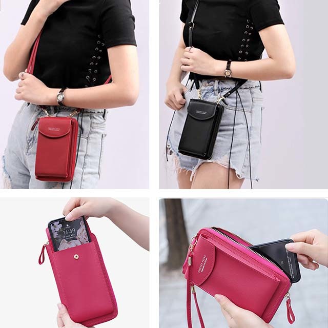  smartphone pouch lady's shoulder pochette pouch smartphone shoulder smartphone mobile Mini bag C