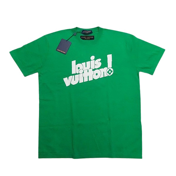LOUIS VUITTON ルイヴィトン サマーニット Tシャツ サイズXL グリーン 2021年新作 完売品 メンズ ファッション 【新品】