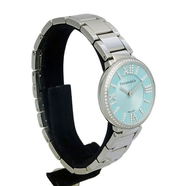 Tiffany&Co Tiffany Atlas 2 hand 63320811 quartz battery replaced lady's wristwatch [ used ]