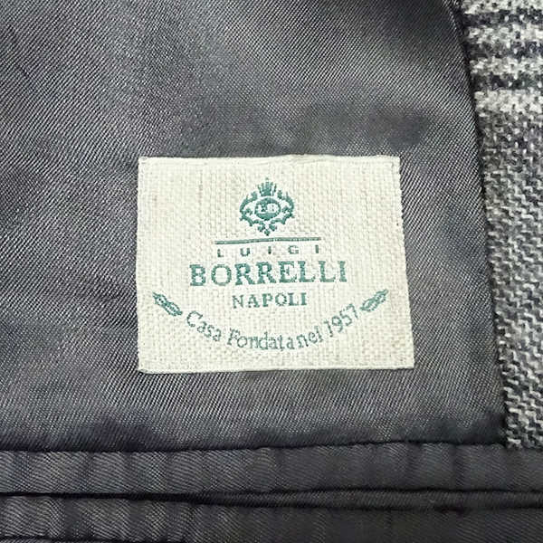 LUIGI BORRELLI Luigi Borrelli thousand bird .. pattern jacket size 46 men's fashion [ beautiful goods used ]