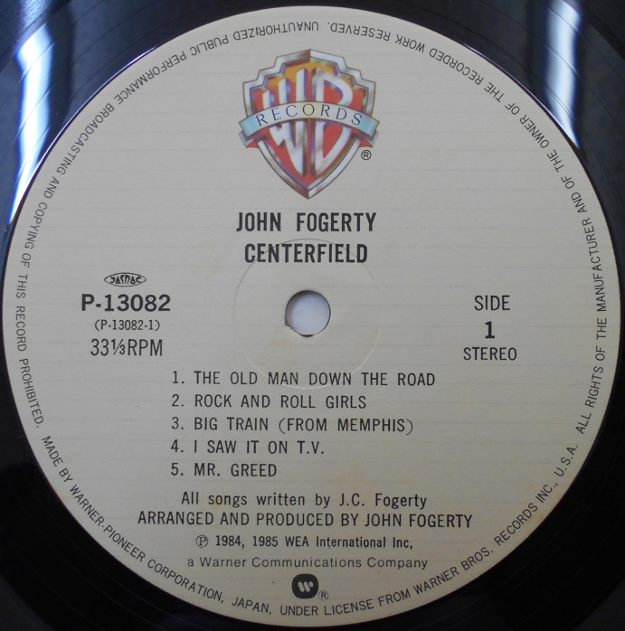 ■中古品■John Fogerty ジョン・フォガティ/centerfield(USED LP) C.C.R._画像3