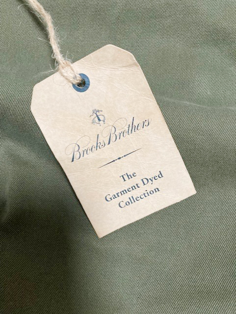 BROOKS BROTHERS RED FLEECE コットンチノパンツ ミリタリーグリーン 40インチ ビッグサイズ The Garment Dyed Collectionの画像6