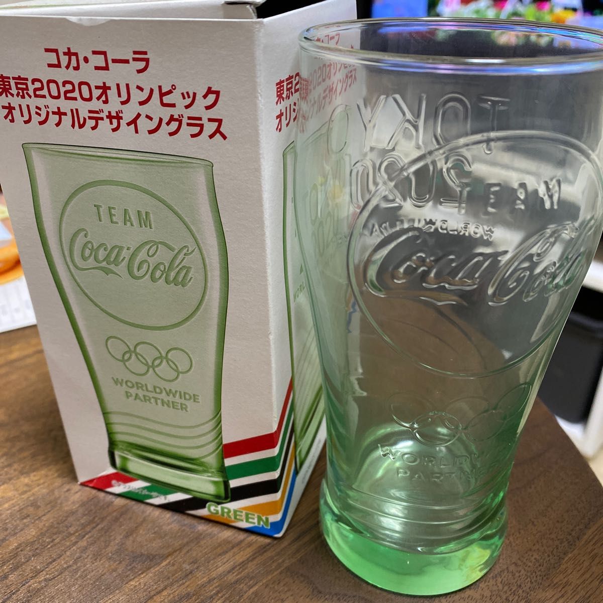 【未使用&非売品】コカコーラ　東京2020グラス　375ml