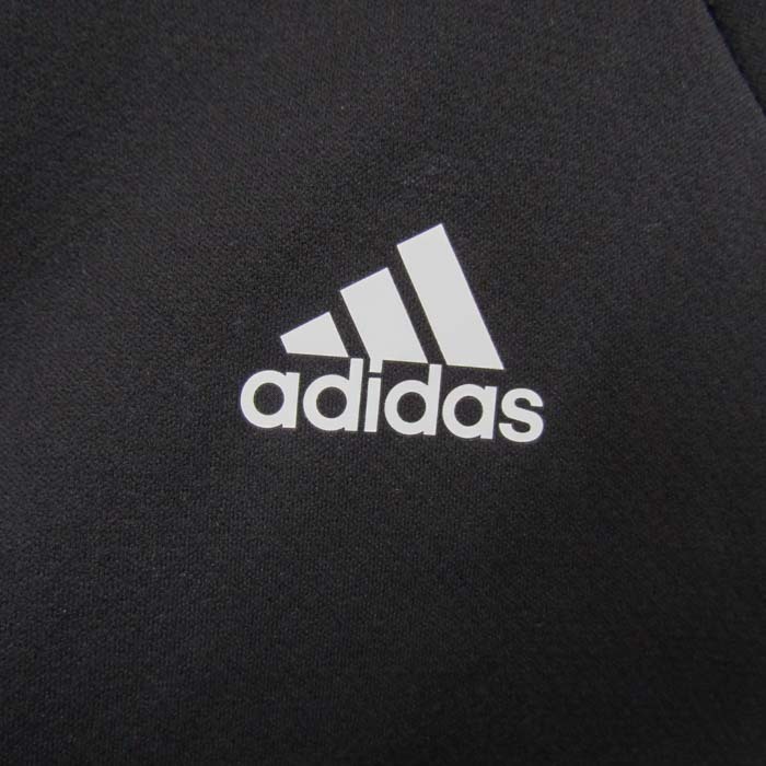 アディダス 半袖Tシャツ 胸ロゴ ラウンドネック トップス スポーツウェア レディース Mサイズ ブラック adidasの画像4