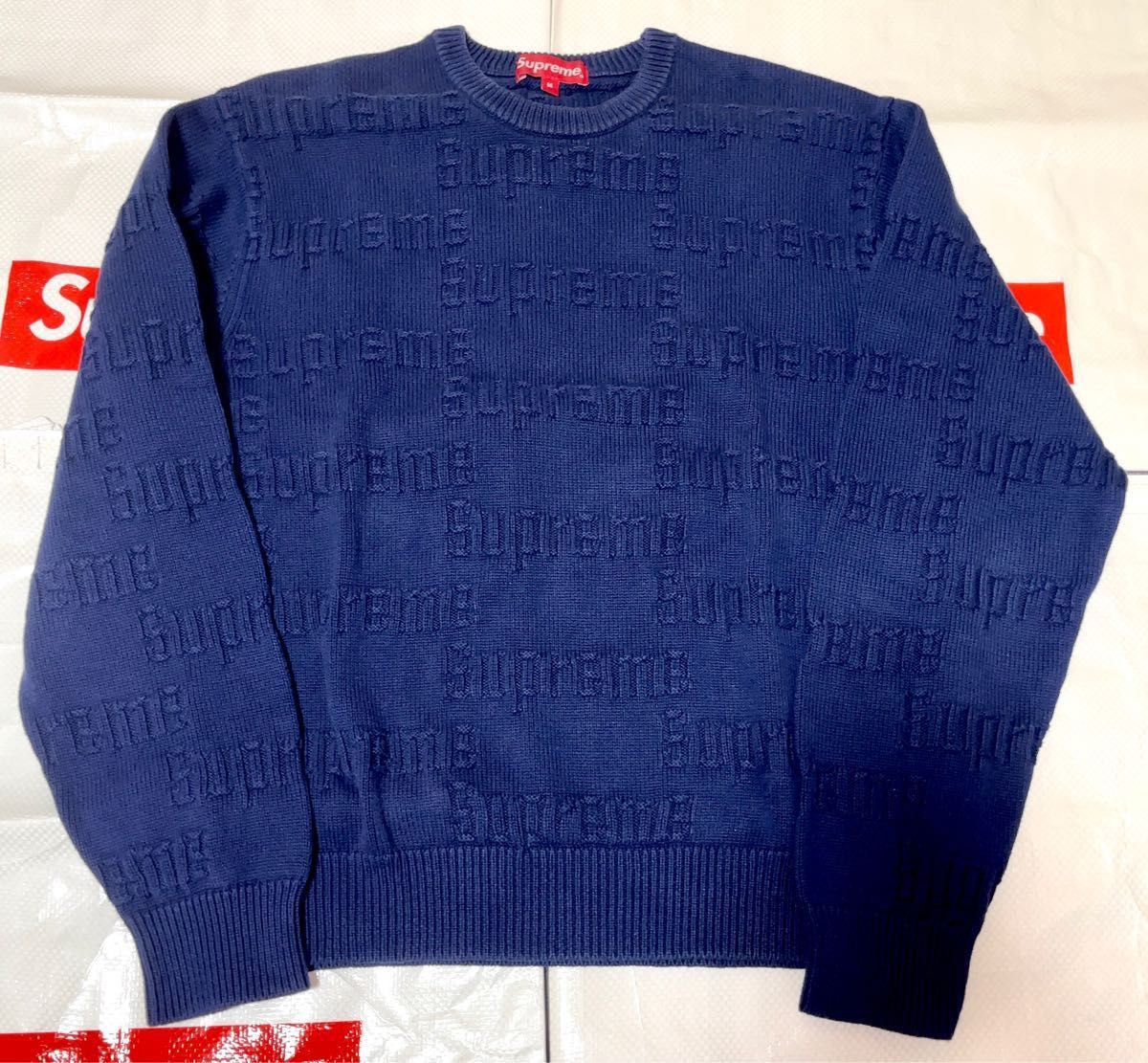 Supreme シュプリーム Raised Logo Sweater セーター｜PayPayフリマ