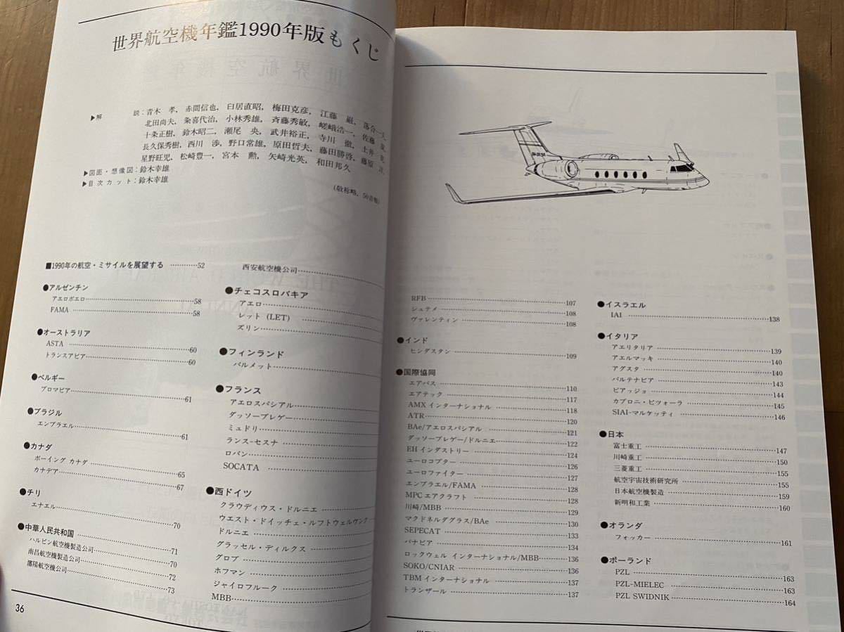 航空情報 「世界航空機年鑑90」★1990年2月★航空情報編_画像3