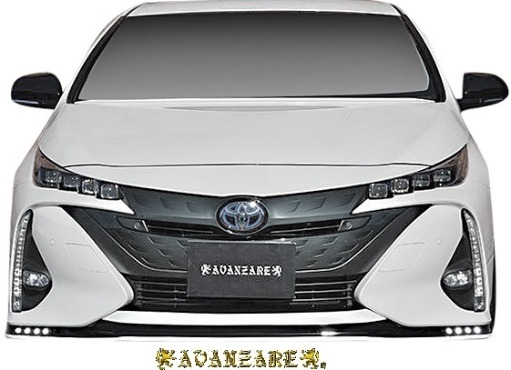 【M’s】TOYOTA プリウス PHV ZVW52 (2017.2-) AVANZARE ADESSO PVC製 ボンネットスポイラー ／／ アヴァンツァーレ アデッソ エアロ 外装_画像2