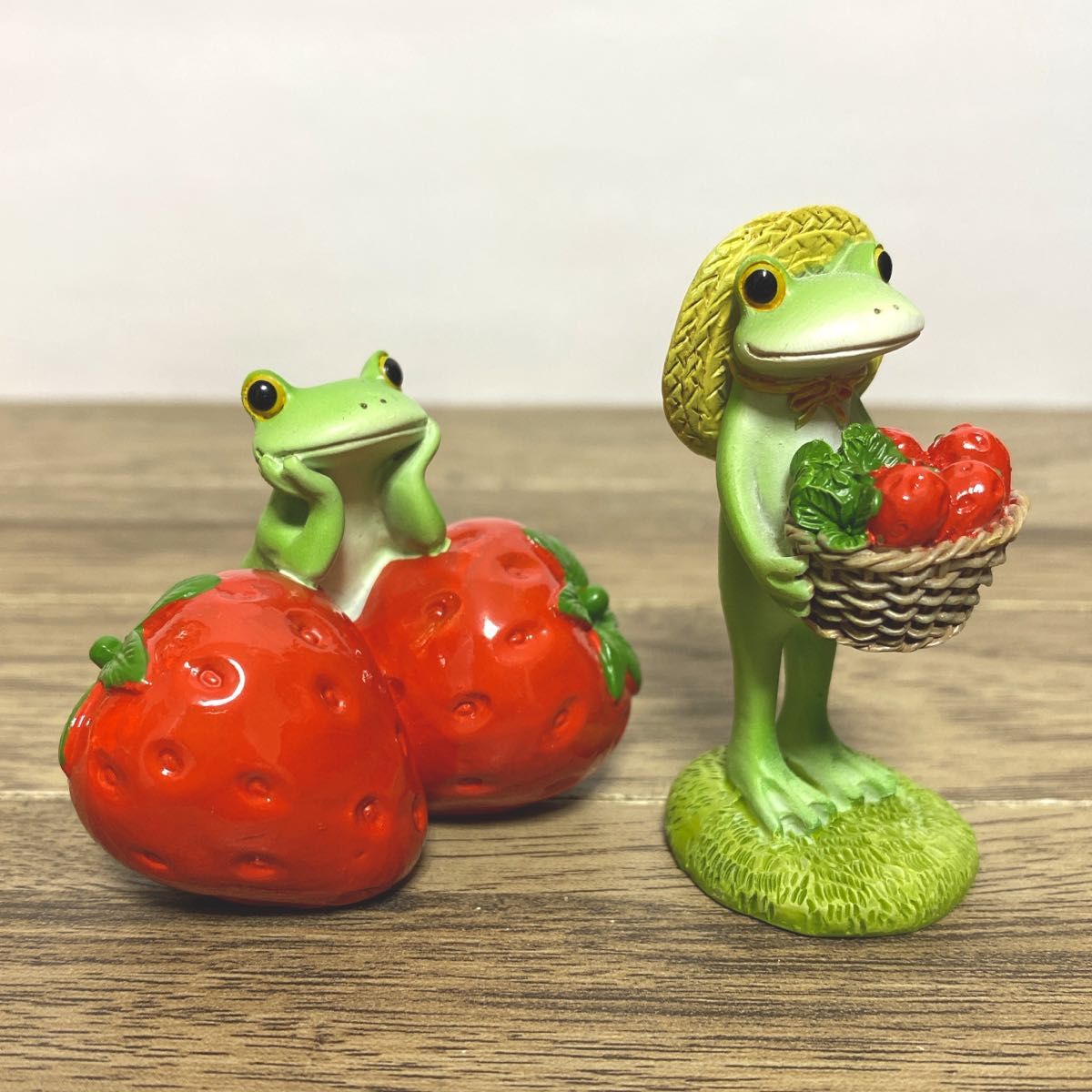 コポー 春 いちごシリーズ4点セット♪ カエル 置物 コポタロウ お値打ち