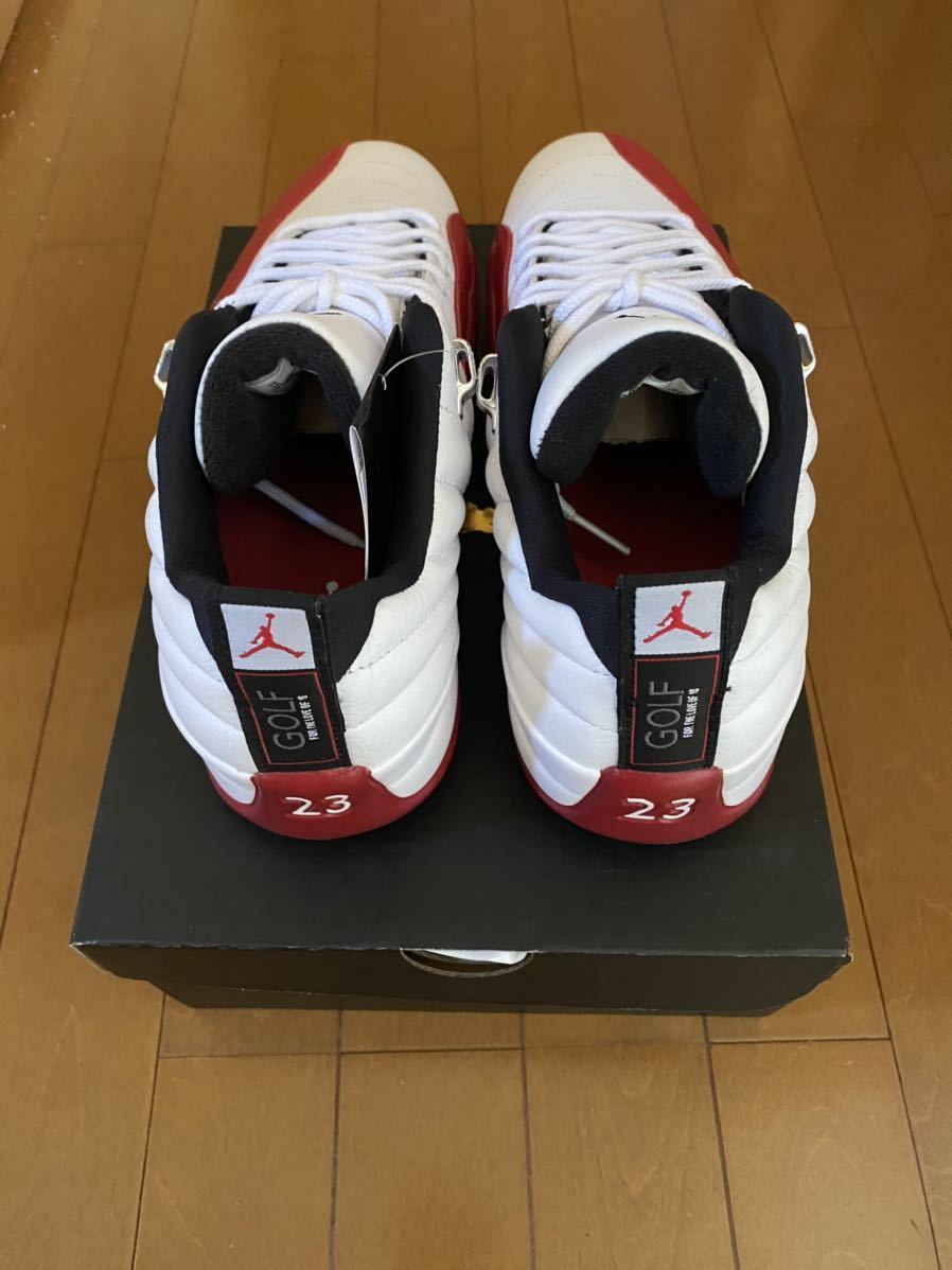 即決 NIKE AIR JORDAN 12 low GOLF VARSITY RED US10 28.0cm 国内正規 ナイキ エアジョーダン ロー ゴルフ バーシティレッド