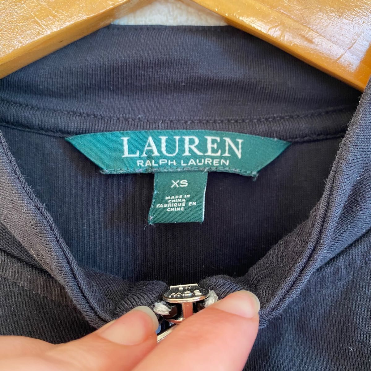 美品　Lauren Ralph Lauren ラルフローレン ブルゾン ゴルフ シングルライダース ライダースジャケット風　XS