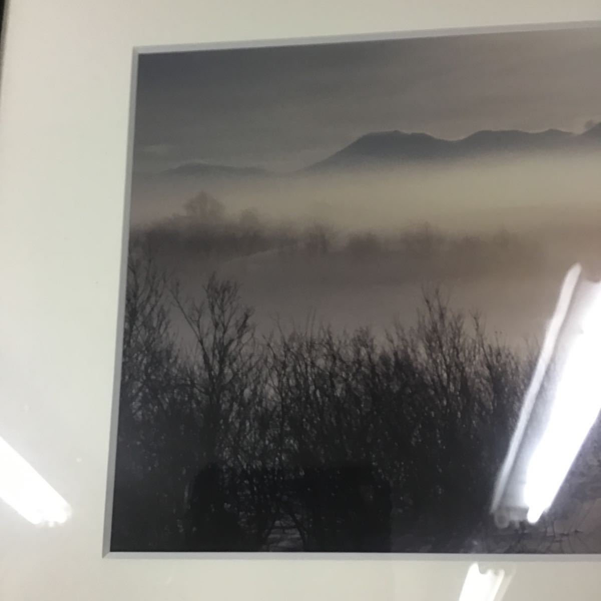 [ genuine work ] front rice field genuine three scenery photograph house autograph go in Japan photograph association . culture ... winning every day publish culture . winning winter fog. morning photograph house color. ... wooden frame frame 