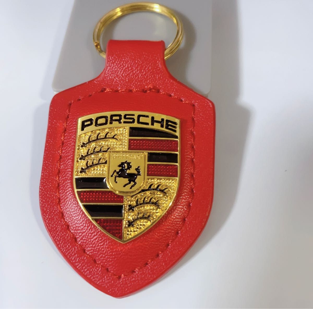 PORSCHE　ポルシェ　キーホルダー　ブラック