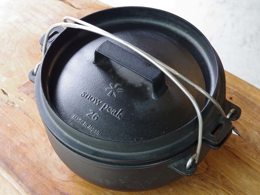スノーピークSnowPeak和鉄ダッチオーブン26アウトドアクッカーキャンプ鉄器鉄鍋調理器具の画像2