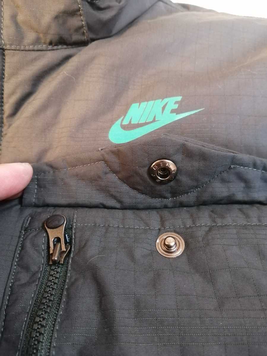 ナイキ 中綿ジャケット M 165-175 ダークグリーン ダウン NIKE ダウン