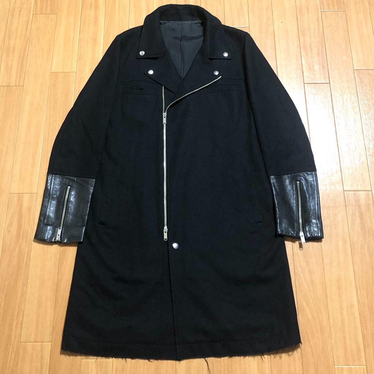 熱い販売 レザー切替 フラノ袖 15AW UNDERCOVER JOHN ジョンアンダー