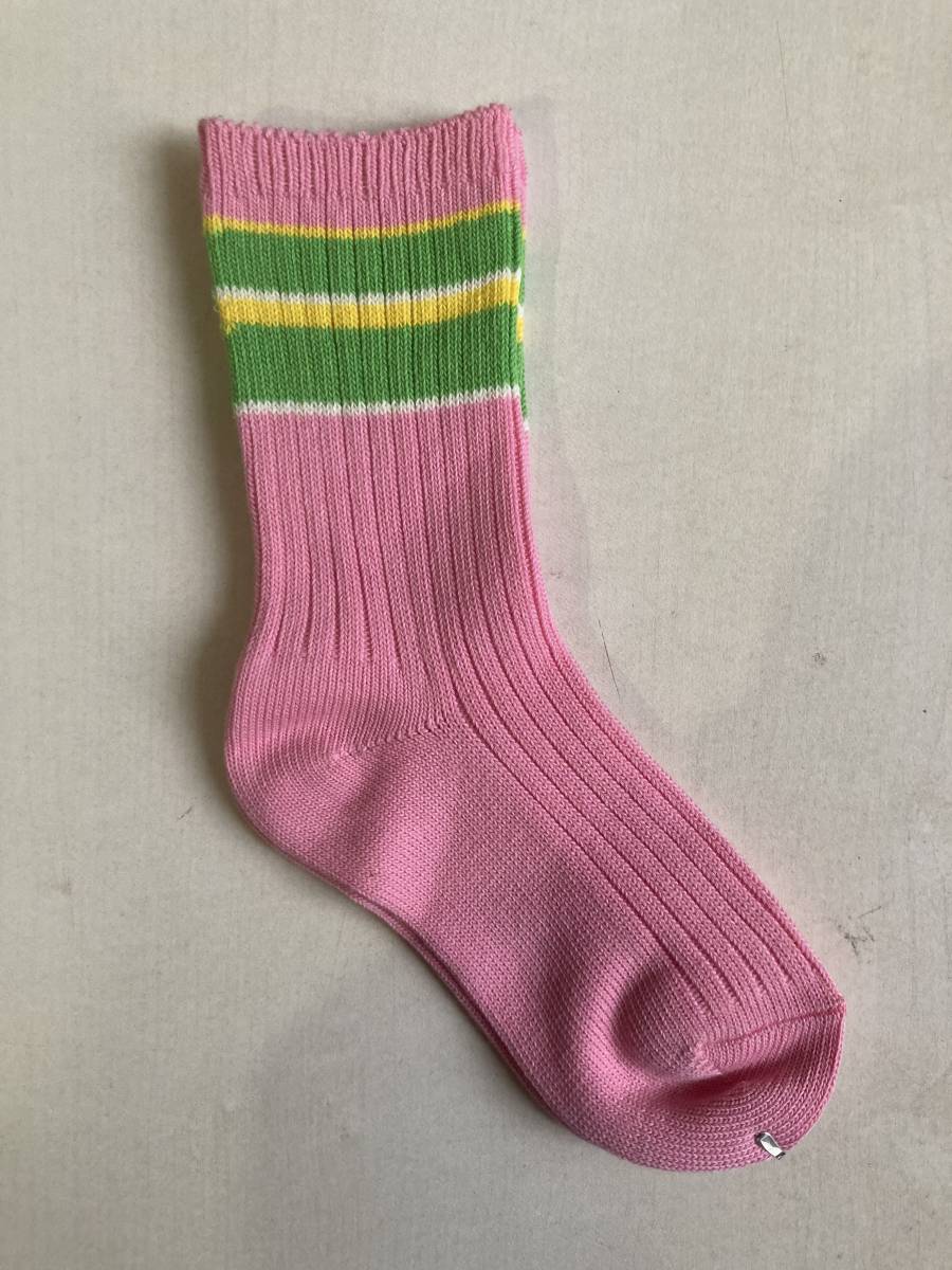 くつした 3足 セット 未使用 白 ピンク ソックス White & Pink Socks 3pairs FILA_画像7