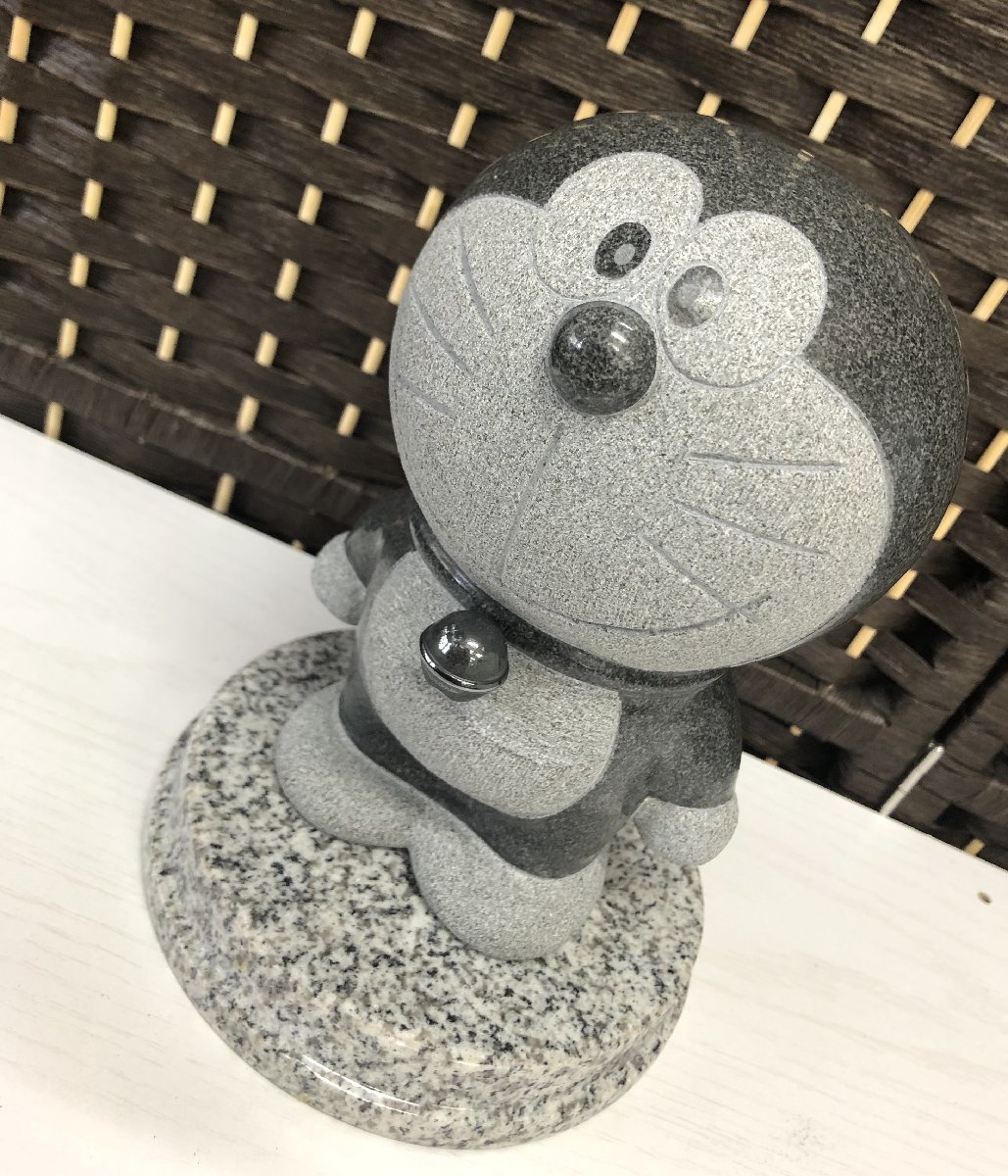 展示品 TAKAO 御影石 スタチュー ドラえもん 置物 18cm 立姿 立ポーズ