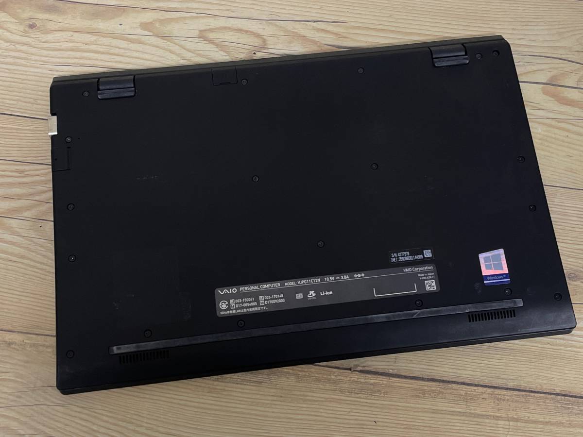 動作Ok】VAIO VJPG11C11N[第8世代Core i5(8250U)1.6Ghz/RAM:8GB/SSD
