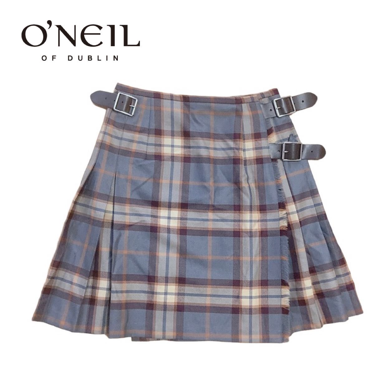 O'NEIL OF DUBLIN オニールオブダブリン　スカート　チェック 巻きスカート プリーツスカート