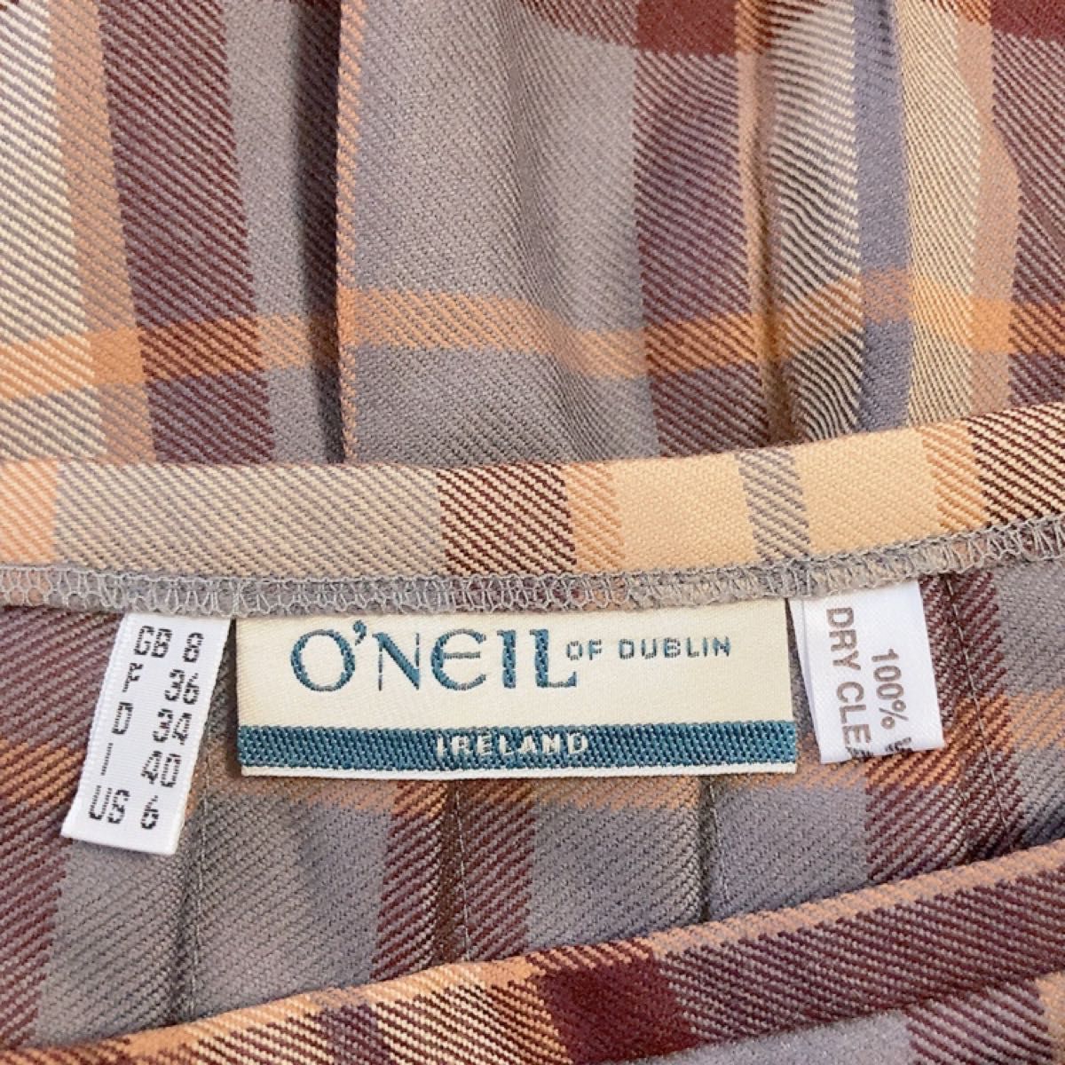 O'NEIL OF DUBLIN オニールオブダブリン　スカート　チェック 巻きスカート プリーツスカート