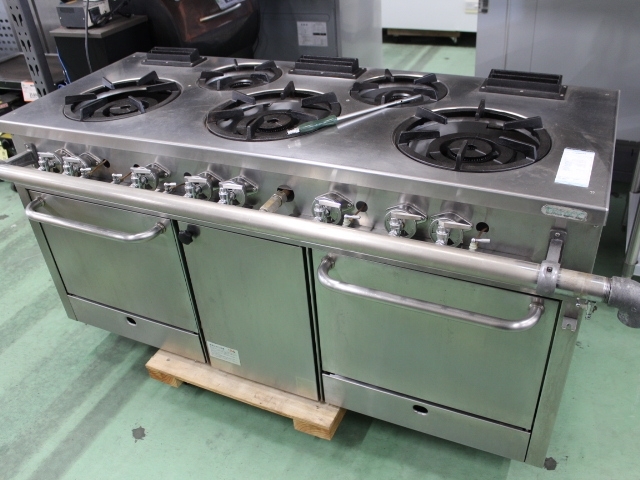 03-25047 品 タニコー オーブン付ガステーブル NR1532 2012年製 都市