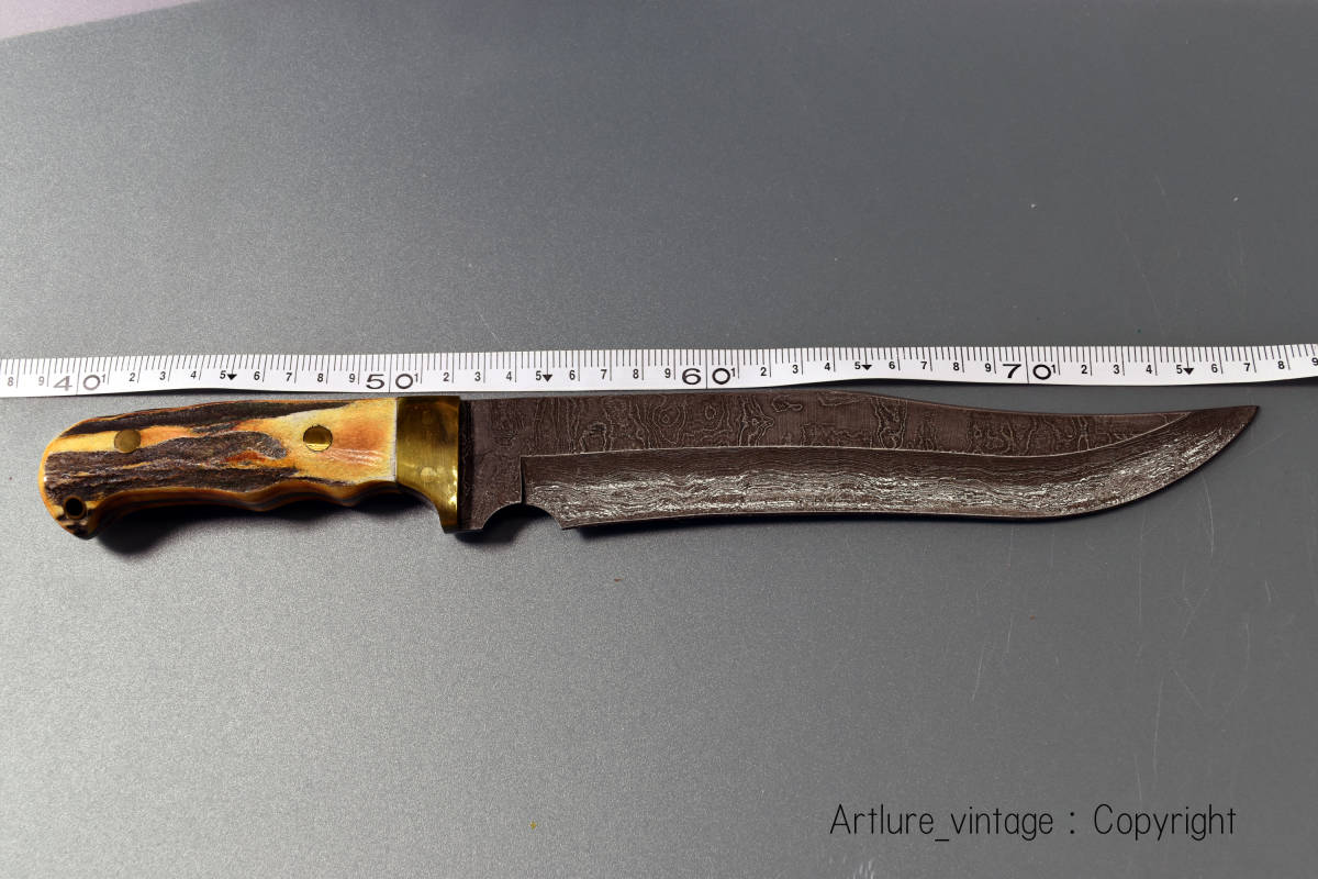 VINTAGE KNIFE BEAR MGC CUTLERY DAMASCUS 502D(y1641mc) 15INCH オリジナルボックス入り 1990年代入手_画像2