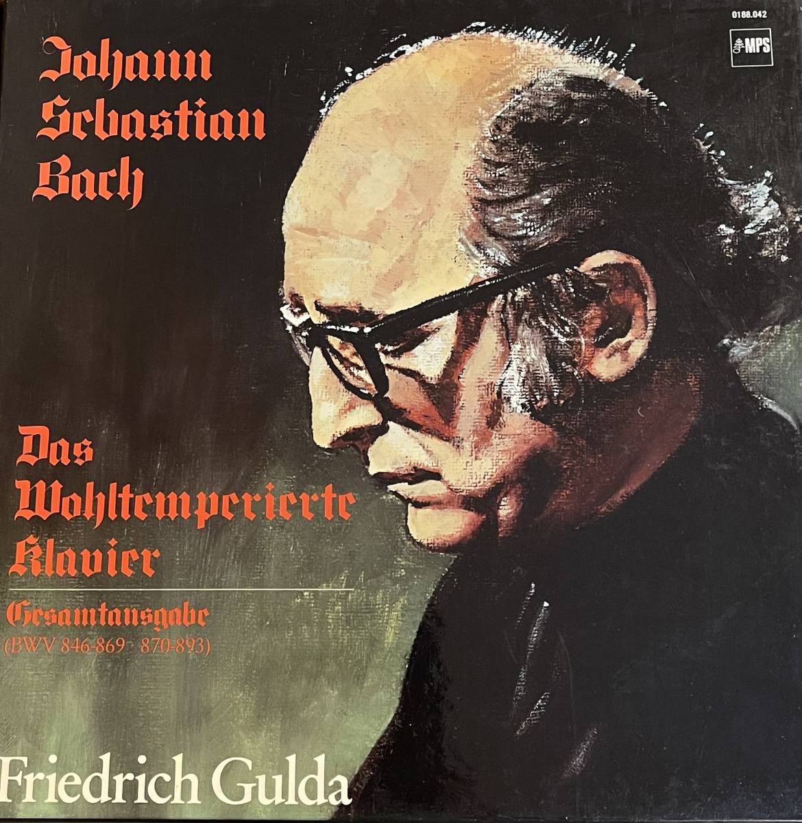LP5枚組ボックス　　Gulda Bach Das Wohltemperierte Klavier MPS フリードリヒ・グルダ バッハ　平均律クラヴィーア曲集
