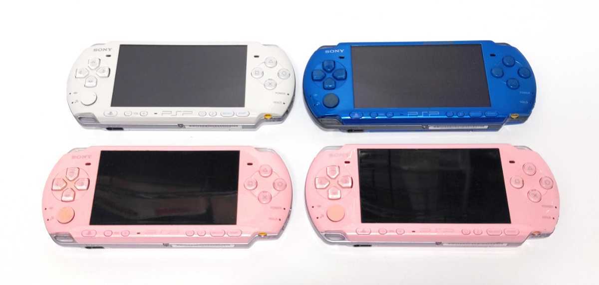 最新のデザイン PSP-3000本体 PSP SONY 4台セット「ジャンク」「動作