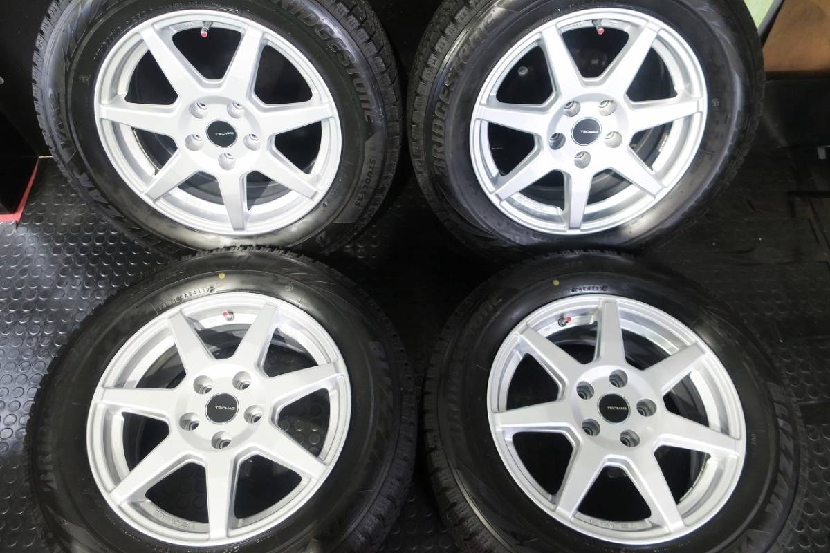 極上9分山 ブリヂストン ブリザック VRX2 215/60R16 美品 TECMAG 16×6.5J +46 PCD112/5H VW/ワーゲン 純正ボルト対応 ザ・ビートル T-ROC_画像2